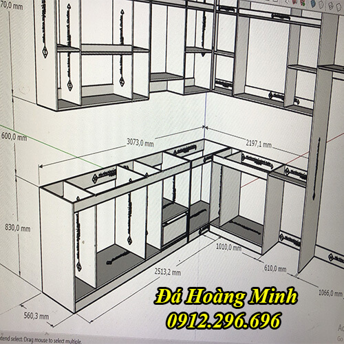 Cách Tính Tiền Đá Mặt Bếp – Cách Tính Kích Thước Mặt Đá Bếp